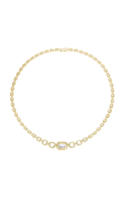 Shop Moritz Glik Elo 18k Yellow Gold Diamond Necklace