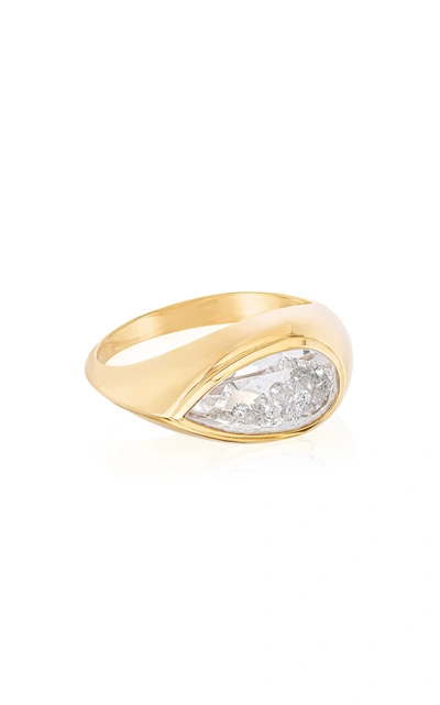 Shop Moritz Glik Women's Pêra 18k Yellow Gold Diamond Ring