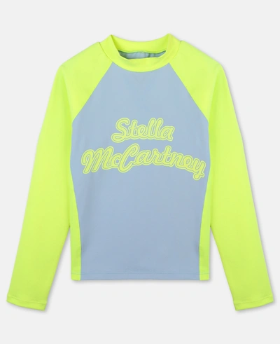 Shop Stella Mccartney - Heavy Jersey Active T-shirt In Sky Blue