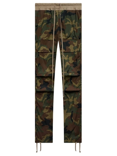 Shop Fear Of God Camouflauge Print Cargo Pant Green And Beige