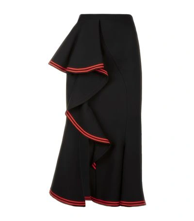 Shop Givenchy Ruffle Midi Skirt