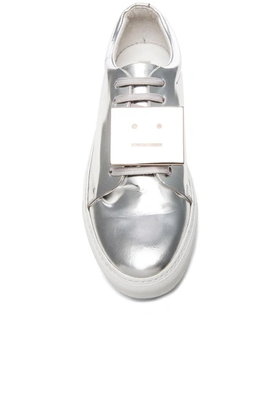 Shop Acne Studios Adriana Metallic Sneakers In Metallics In Silver