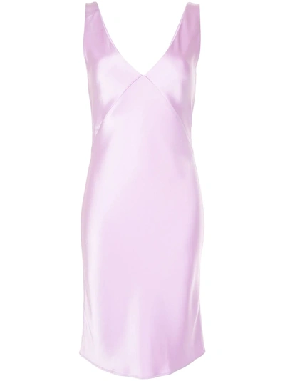 Shop Paris Georgia V-neck Slip Dress In Purple