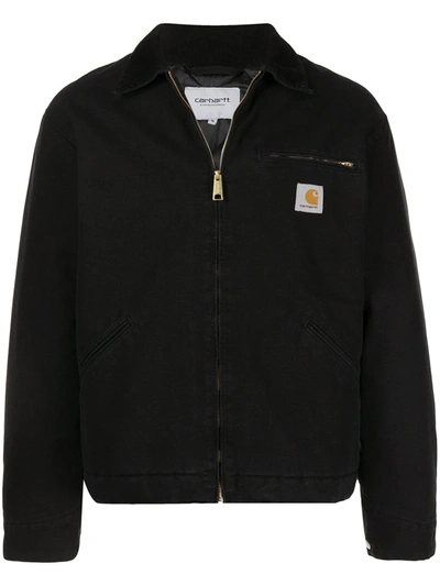 Shop Carhartt Detroit Cotton Jacket In Black