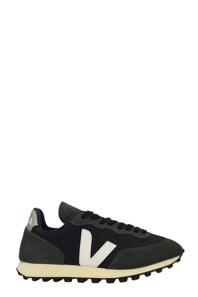 Shop Veja Rio Branco Sneakers In Black Suede And Fabric