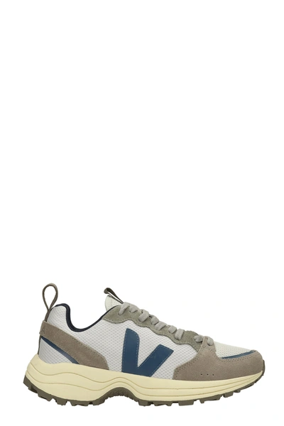 Shop Veja Venturi Sneakers In Grey Suede And Fabric