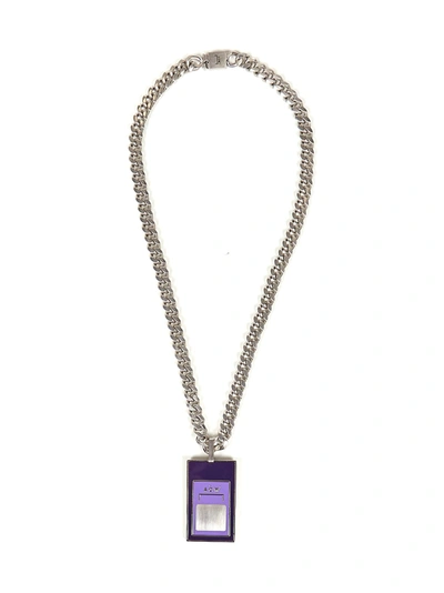 Shop A-cold-wall* Necklace In Purple