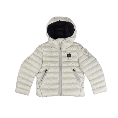 Blauer Polyester Jacket In Ice