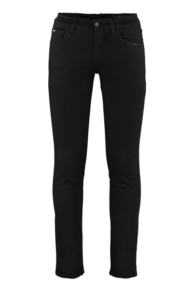 Shop Dolce & Gabbana 5-pocket Skinny Jeans In Black