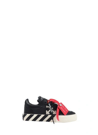 Shop Off-white Low Vulcanized Leather Sneaker In Black