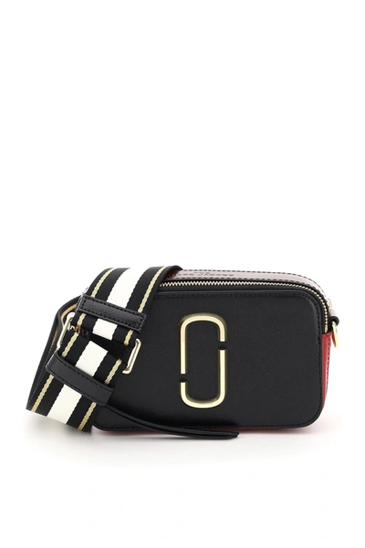 Shop Marc Jacobs The Snapshot Small Camera Bag In Black Red (black)