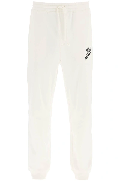 Shop Hugo Boss Boss X Russell Athletic Joggers In Open White (white)