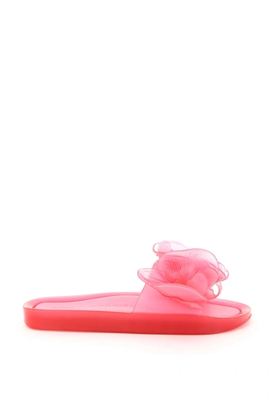 Shop Y/project Melissa Slides In Scented Pvc In Hot Pink (fuchsia)