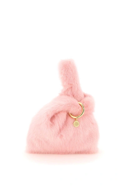Shop Simonetta Ravizza Furrissima Baby Mink Bag In Pink (pink)