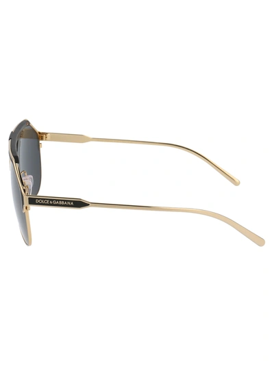 Shop Dolce & Gabbana Eyewear Sunglasses In 133487 Gold/matte Black