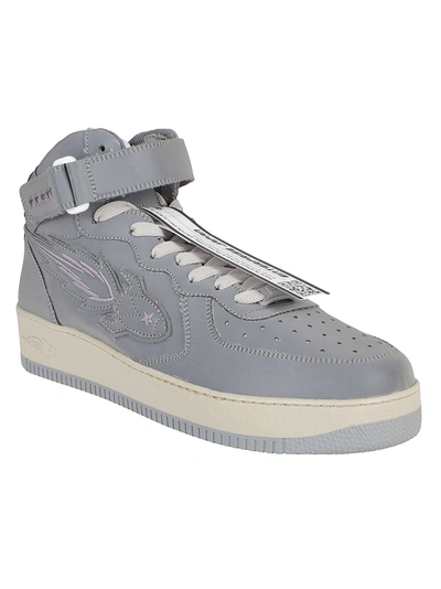 Shop Enterprise Japan Grey Reflective Sneakers