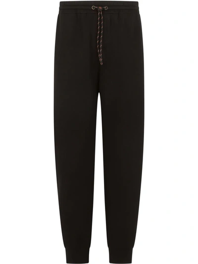 Shop Dolce & Gabbana Logo Patch Track Pants In Black