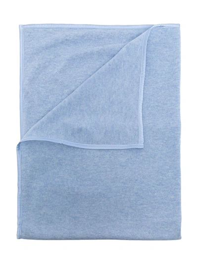 Shop N•peal Organic Cashmere Blanket In Blue