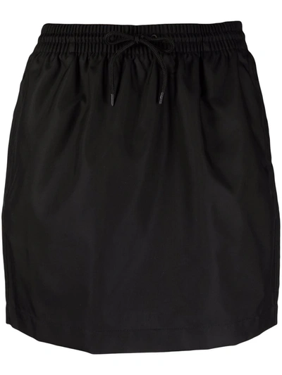 Shop Wardrobe.nyc Drawstring-waist Mini Skirt In Black