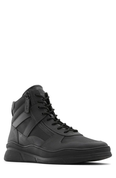 Shop Aldo Swiftd Water Resistant High Top Sneaker In Black