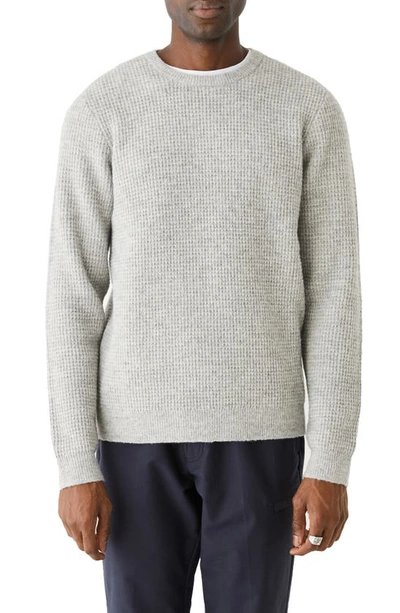Shop Frank + Oak Seawool Crewneck Sweater In Vintage Grey Heather