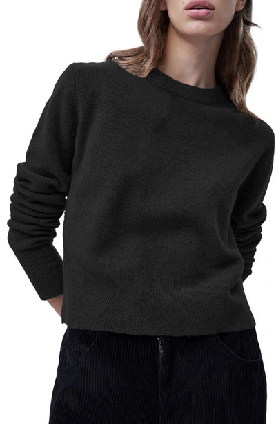Shop French Connection Narelle Crewneck Sweater In Black