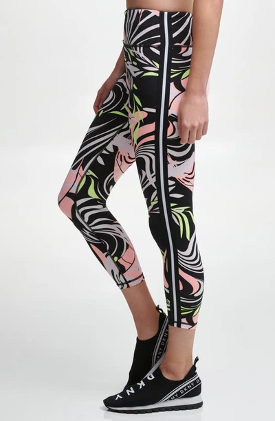 Shop Dkny Dizzy Tropics Leggings In Atomic