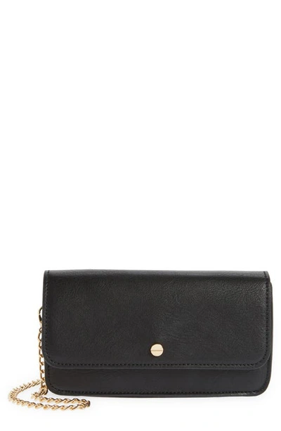 Shop Mali + Lili Fiona Vegan Leather Convertible Crossbody Bag In Black