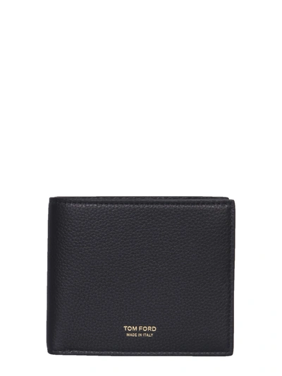 Shop Tom Ford T Line Classic Bifold Wallet In Black