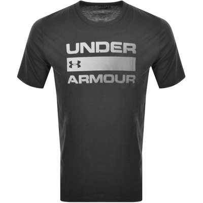Shop Under Armour Wordmark Logo T Shirt Black