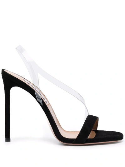 AQUAZZURA PERFECT KISS SUEDE SANDALS 