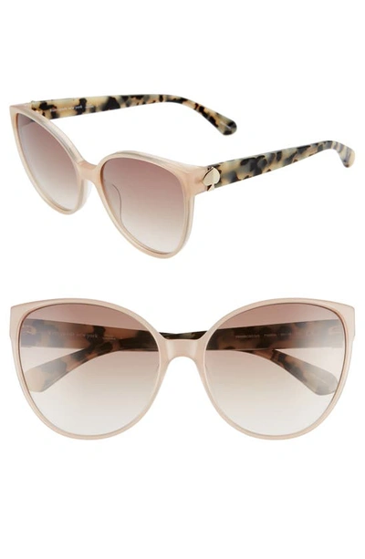 Shop Kate Spade Primrose 60mm Gradient Cat Eye Sunglasses In Nude/ Brown Gradient