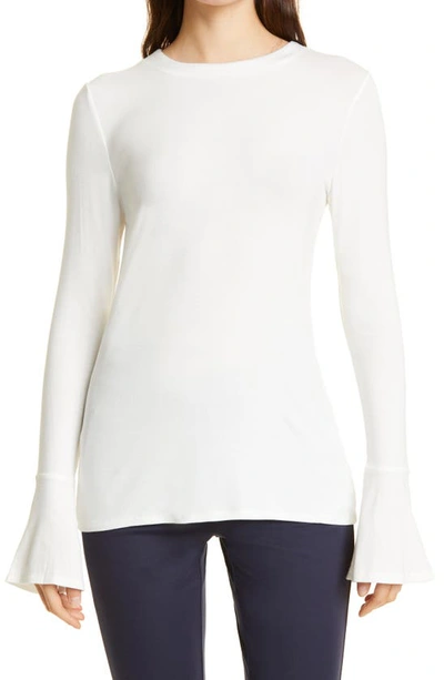 Shop Capsule 121 The Polaris Ruffle Cuff Knit Top In Ivory