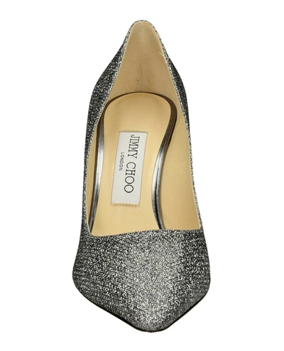 Shop Jimmy Choo Romy 100 High Heel Pumps In Silver