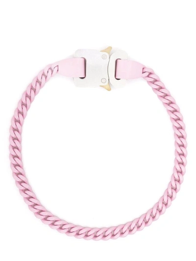 Shop Alyx Pink Buckle Fastening Curb Chain Necklace
