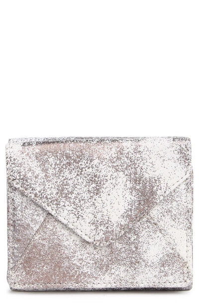 Shop Aimee Kestenberg Zip It Up Tri-fold Wallet In Distressed Pewter