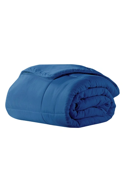 Shop Ella Jayne Home Super Soft Triple Brushed Microfiber Down-alternative Comforter In Navy