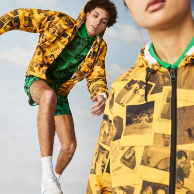 Yellow polaroid shop jacket