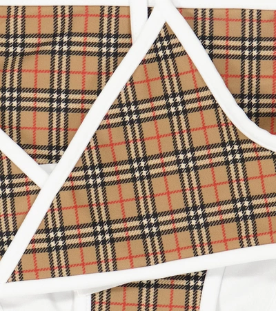 Burberry Check Lycra Bikini In Archive Beige Ip Chk