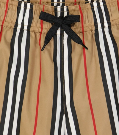 Shop Burberry Icon Stripe Swim Shorts In Archive Beige Ip S