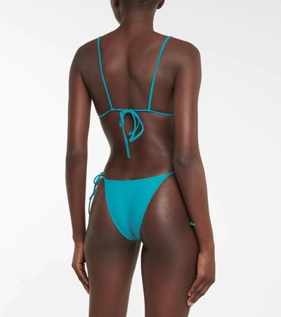 Shop Tropic Of C Equator Self-tie Bikini Top In Sea Breeze