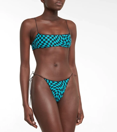 Shop Tropic Of C The C Bikini Top In Seabreeze Check