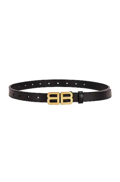 Shop Balenciaga Bb Hourglass Belt In Black