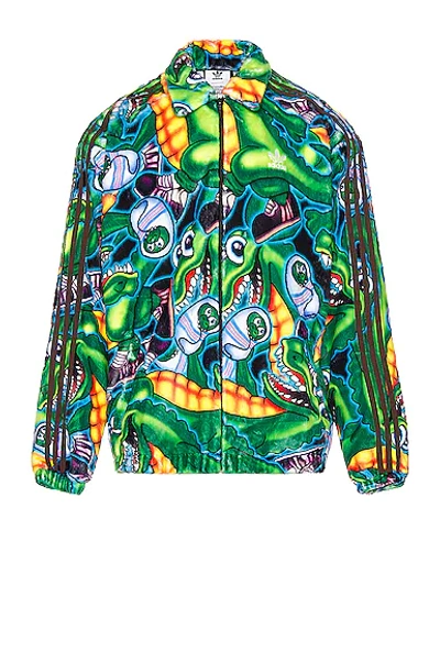 Shop Adidas X Kerwin Frost Jacket In Crocodile Print