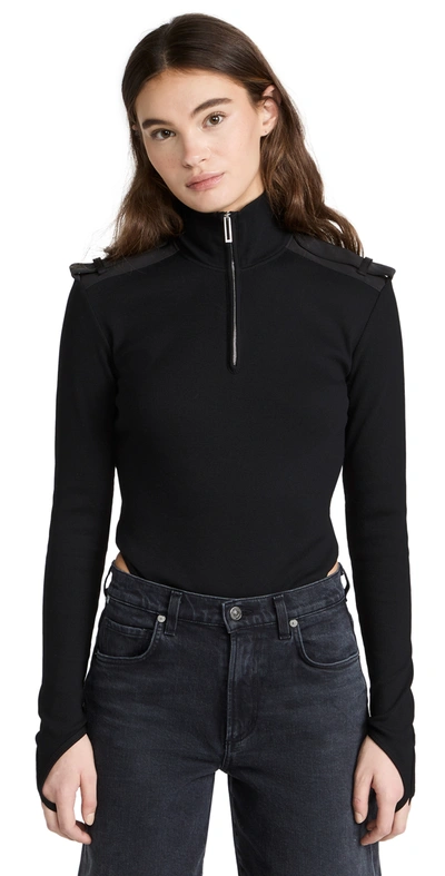 Shop Dion Lee Utility Stirrup Bodysuit In Black