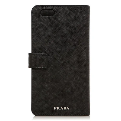 Shop Prada Cover I-phone 6 Plus In Nero