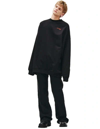 Shop Raf Simons Synchronicity Sweatshirt In Black