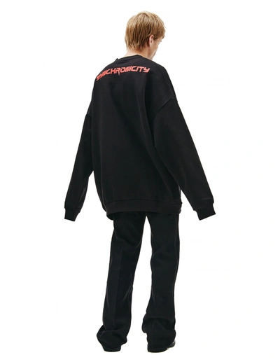 Shop Raf Simons Synchronicity Sweatshirt In Black