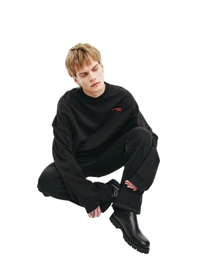 Shop Raf Simons Synchronicity Sweatshirt In Black