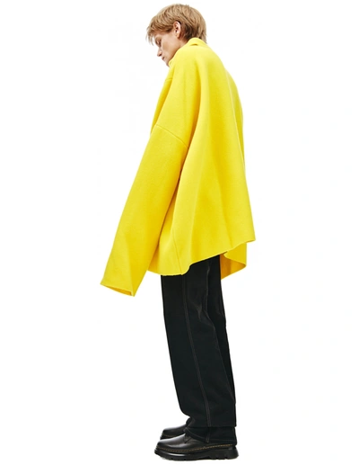 Raf Simons Oversized-cut Jumper In Yellow